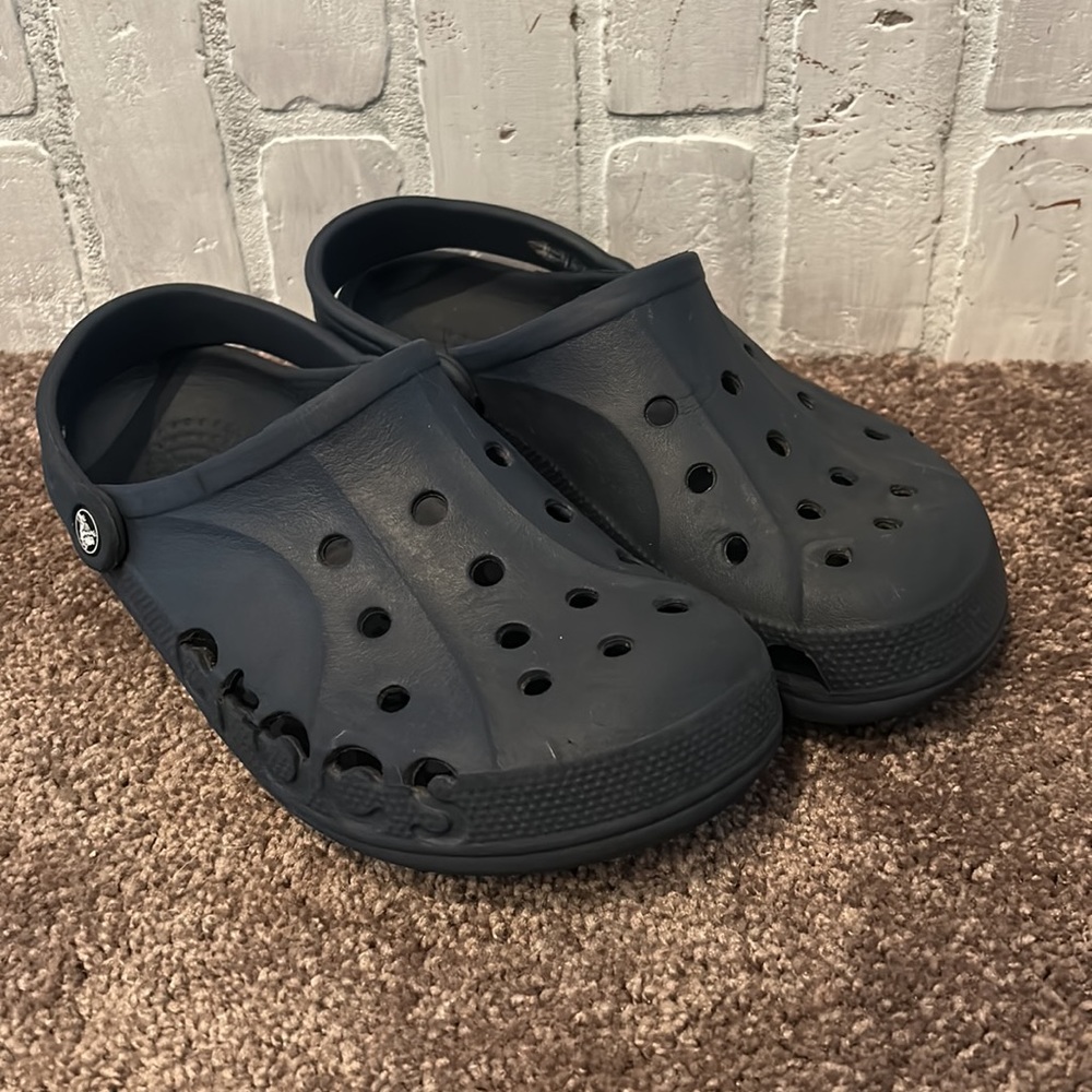 Crocs iconic navy blue comfort slip on shoes